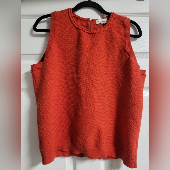 Free Assembly Womens Orange Sleeveless Sweater - Size XXL(fits Like M/L) - Picture 1 of 5